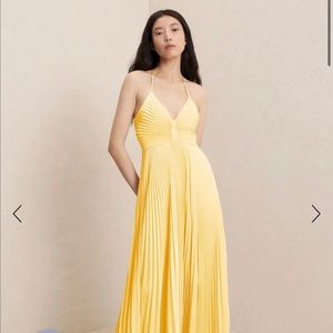 Aries Satin Pleated Dress